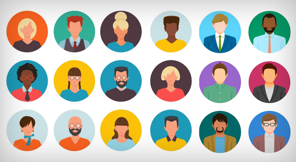 Illustrated portraits representing the different people a church may be called to serve
